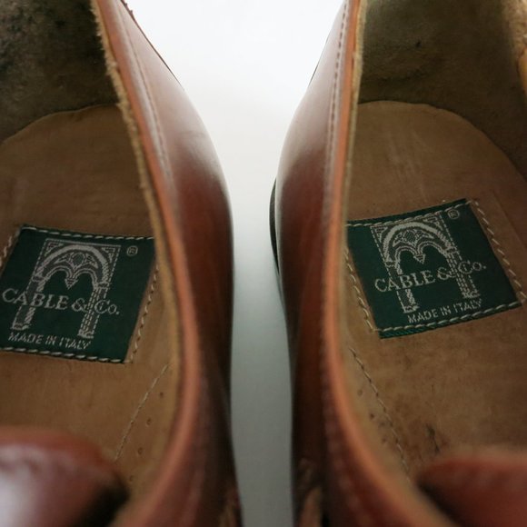 Cable & Co. Oil Tanned Leather Monk Strap Oxfords - Picture 7 of 7